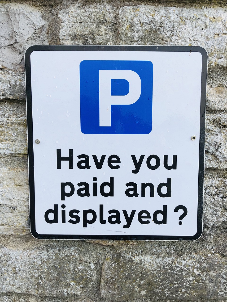 Parking sign Dorchester Dorset